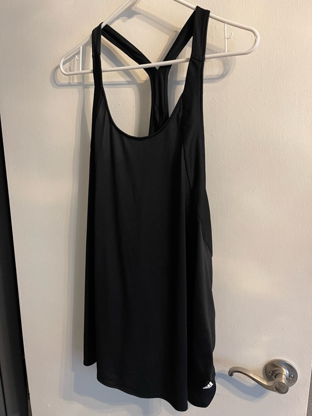 ADIDAS (prime blue) Black Racerback Women's Tank Top XXL